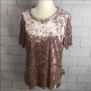 Esmara by Heidi Klum velvet short sleeve top